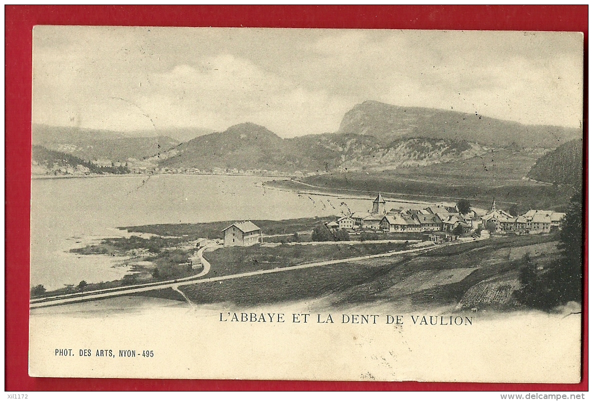 PRI-25  L'Abbaye Val De Joux Et La Dent De Vaulion. Le Pont. Précurseur. Cachet 1901 - L'Abbaye