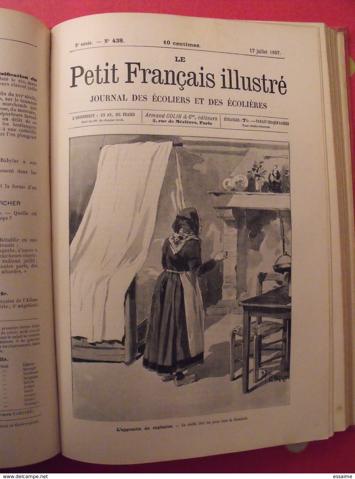 Le Petit Français Illustré. Reliure 1897, N° 406 à 457 (52 N°). Belles Illustrations. Plick Plock Christophe - Autre Magazines
