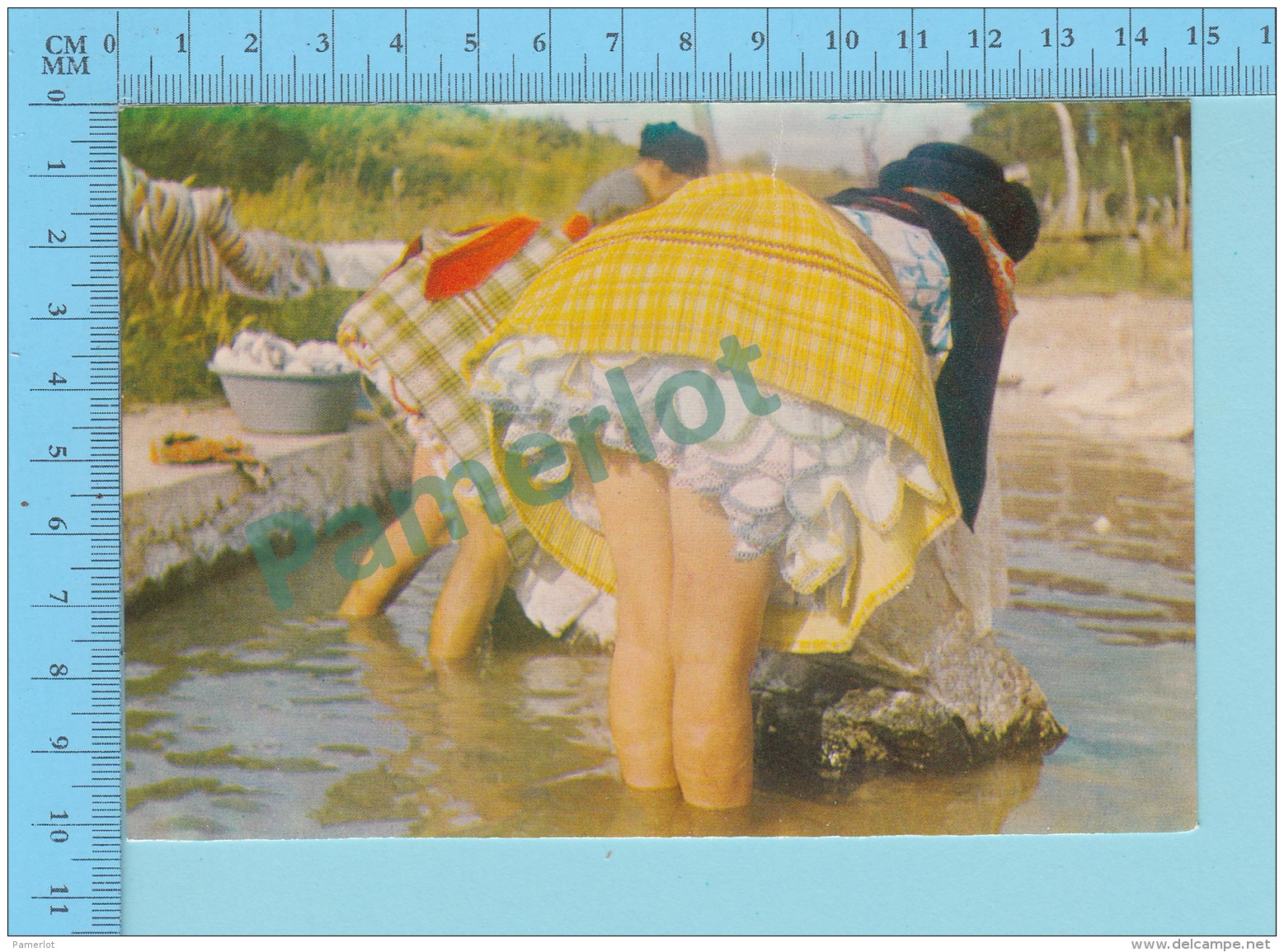 Portugal- Femmes Nazaréens Lavant Le Linge Jambes Nues  - 2 Scans - Personnages