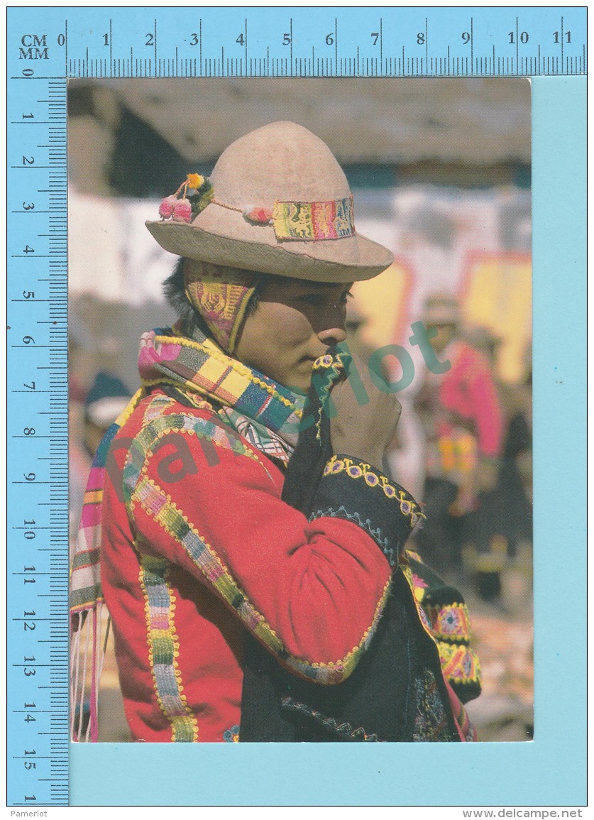 Bolivia  -Andean Boy, Photo P &amp; P Kradolfer - 2 Scans - Photographie