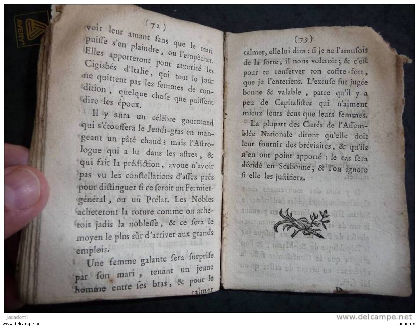Almanach des douze Ministres, de 1790 (A Paris, rue Saint André-des-Arts, Hôtel Châteauvieux, 9 scans) - (501)
