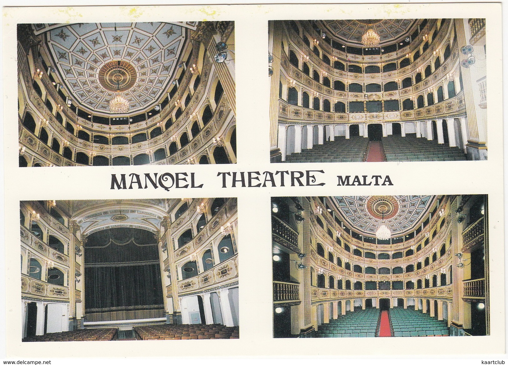 Teatru Manoel - Four Interior Views Of The Malta National Theatre  - (Malta) - Malta