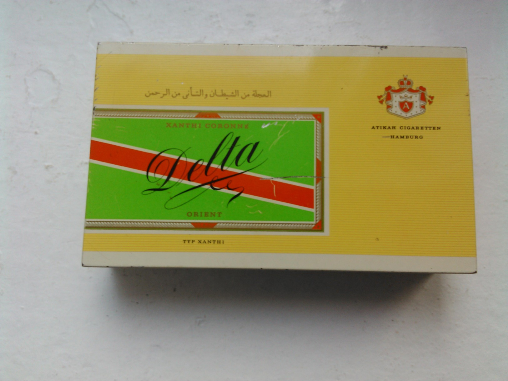 BOITE DE TABAC METALLIQUE DELTA ORIENT - Empty Tobacco Boxes