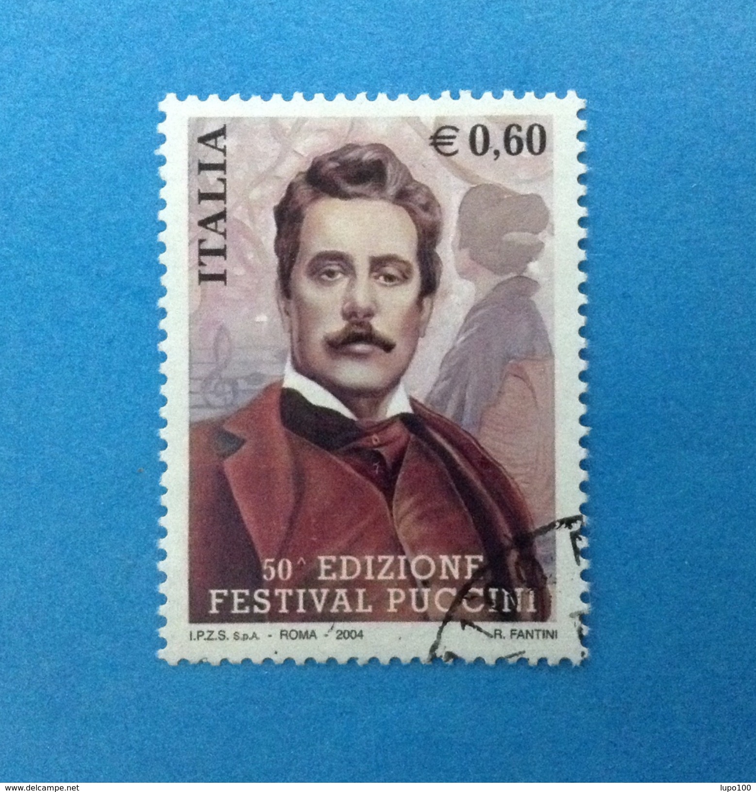 2004 ITALIA FRANCOBOLLO USATO STAMP USED - FESTIVAL PUCCINI - - 2001-10: Usati