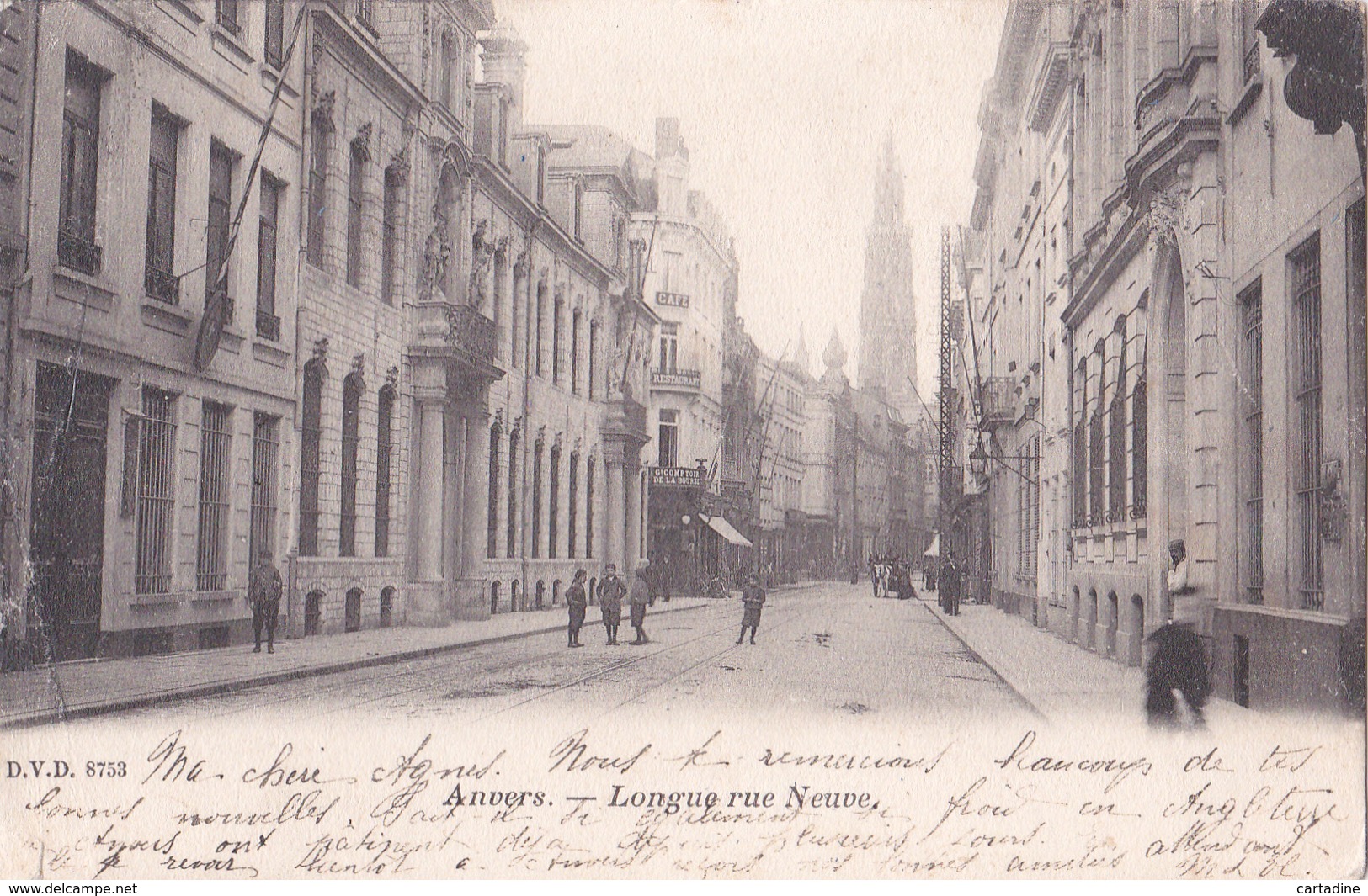 ANVERS -  Longue Rue Neuve  - D.V.D. N° 8753 - Antwerpen