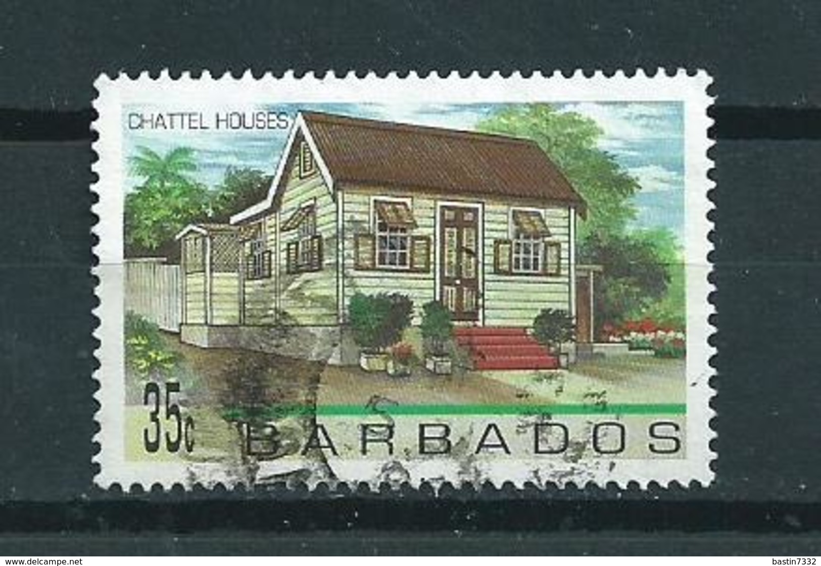 1996 Barbados 35 Cent House Used/gebruikt/oblitere - Barbados (1966-...)