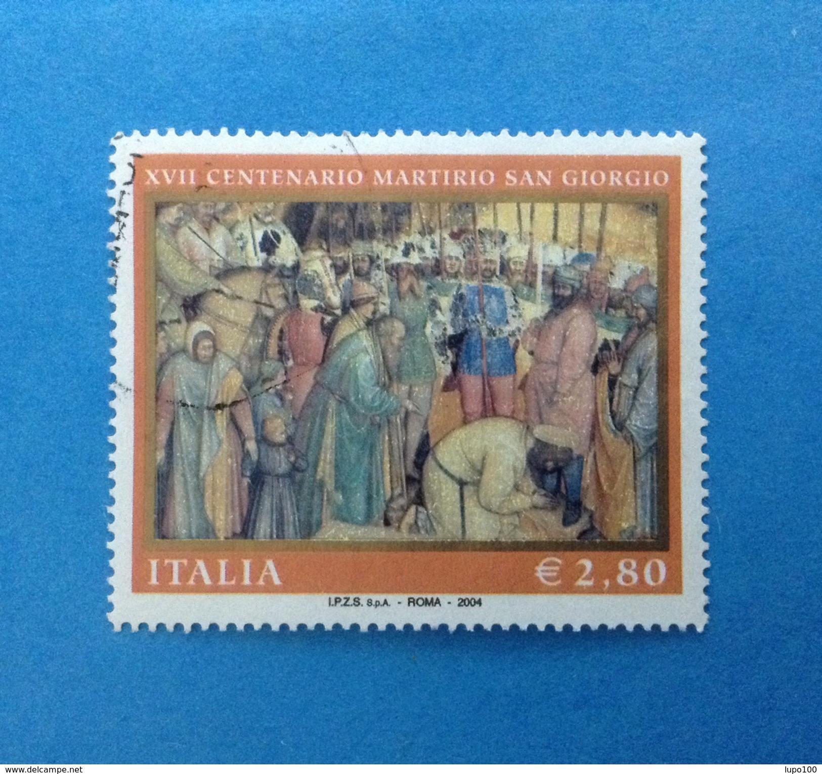 2004 ITALIA FRANCOBOLLO USATO STAMP USED - MARTIRIO SAN GIORGIO - - 2001-10: Usati