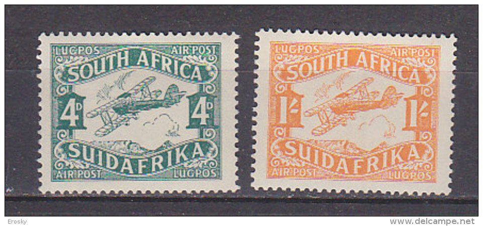 P2776 - BRITISH COLONIES SOUTH AFRICA - AFRIQUE DU SUD AERIENNE Yv N°5/6 * - Poste Aérienne