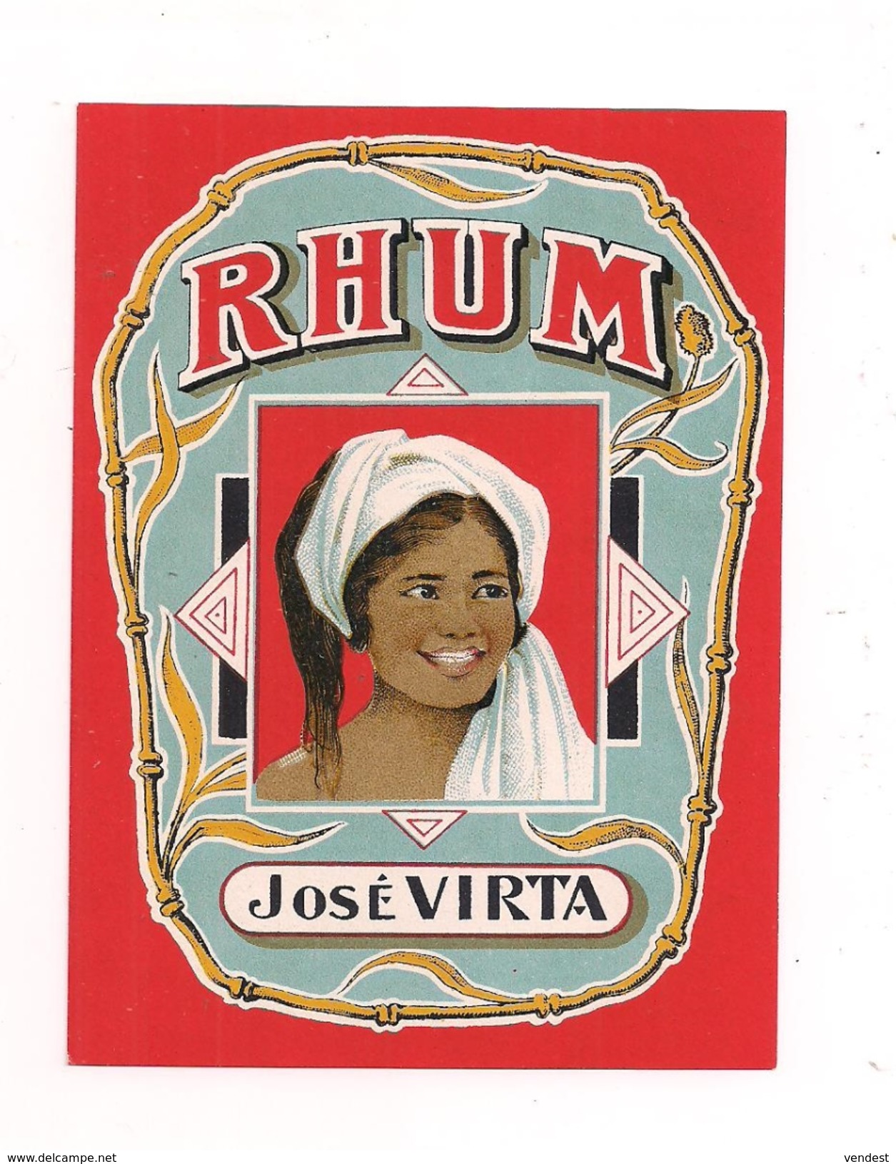 Etiquette   Rhum  José Virta - - Rum