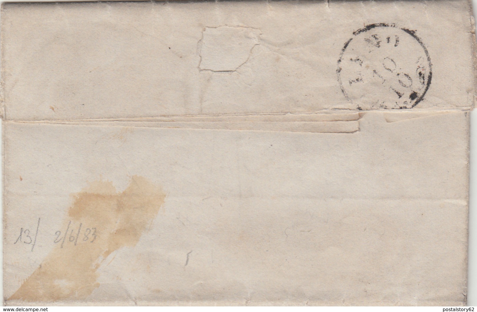Castiglion Delle Stiviere Per Leno. 1854 Lettera Con Contenuto - Lombardije-Venetië