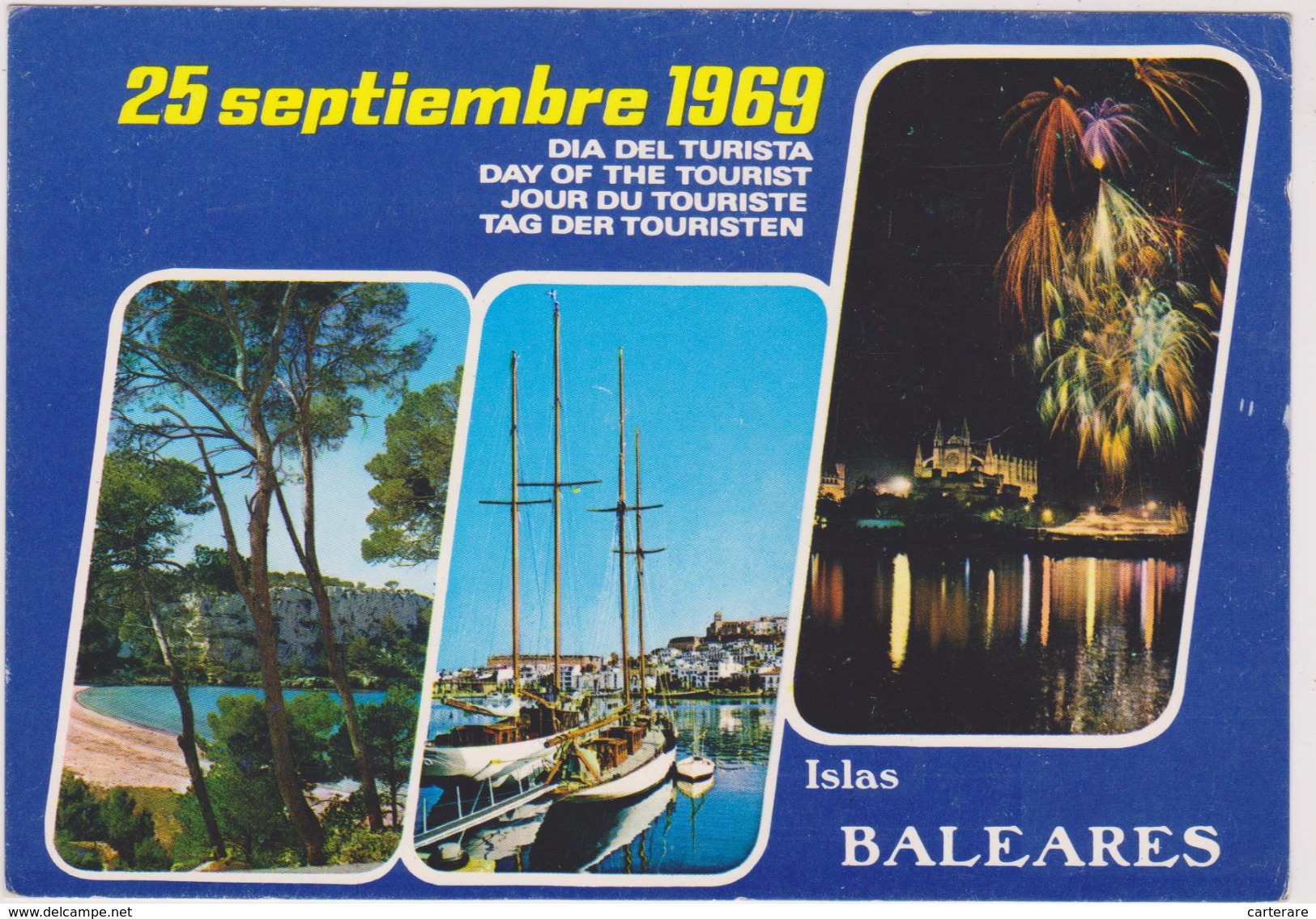 ESPAGNE,SPAIN,ESPANA,islas  Baleares,ile Des Baléares,bord De Mer,1969 - Autres & Non Classés