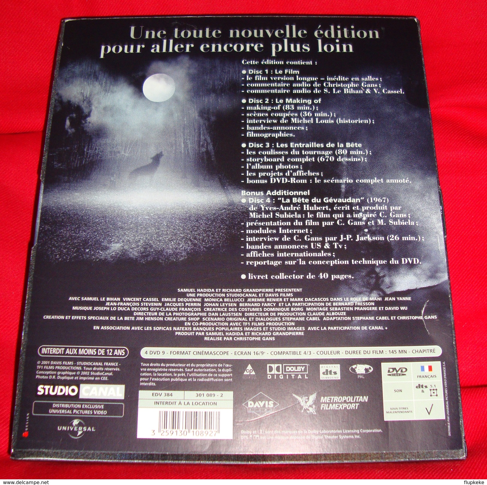 Dvd Zone 2 Le Pacte Des Loups (2001) - DVD Ultimate Edition 4 Discs + Bonus  Vf +vost - Science-Fiction & Fantasy