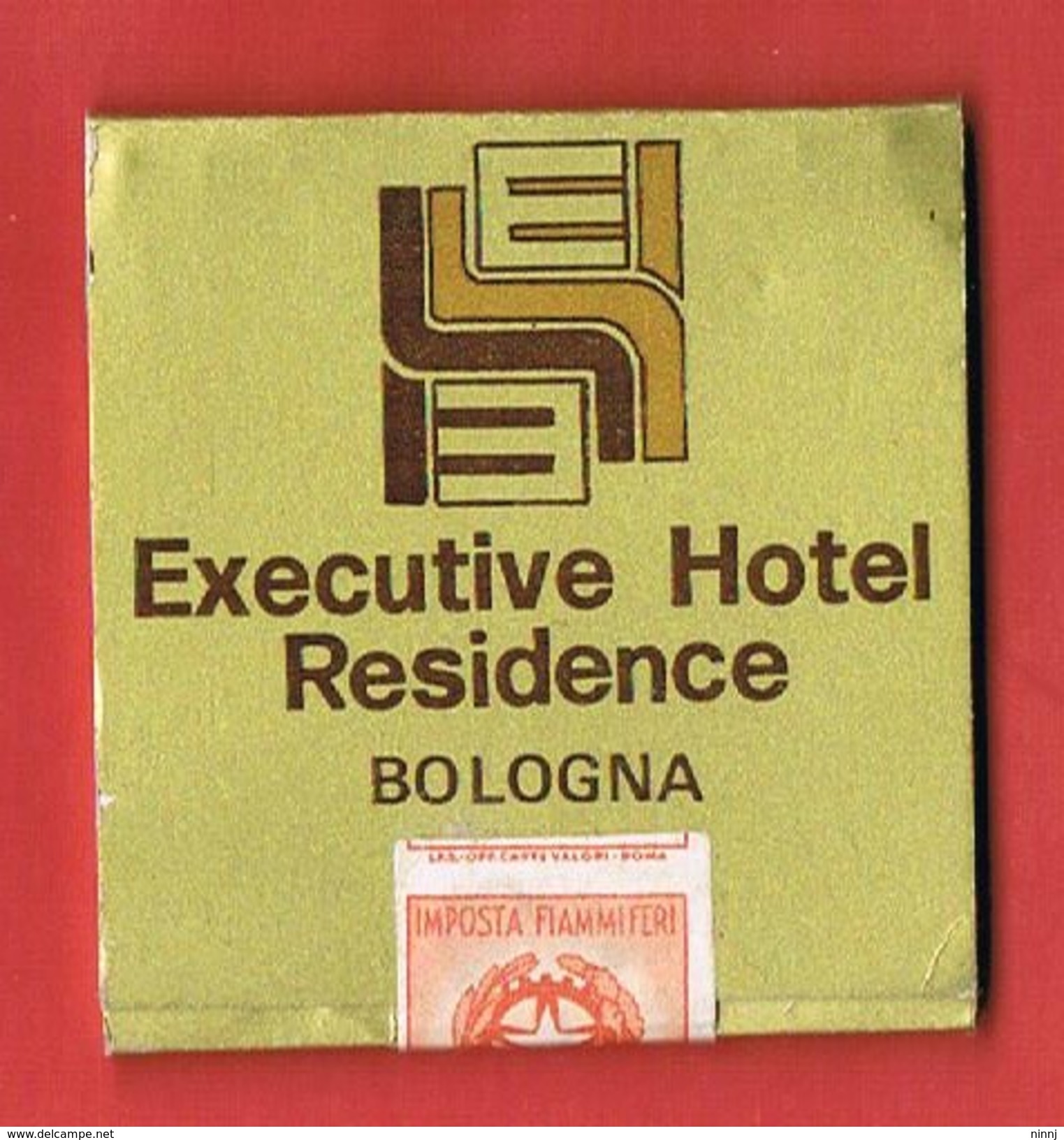 Italia Antica Scatola Di Fiammiferi Executive Hotel Residence - Integra Con Marchio Minerva - Matchboxes