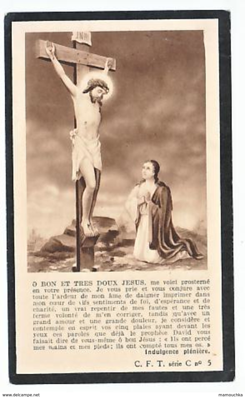 Décès Pharaïlde DE MEULENAERE époux Alphonse Dubois Eeghem 1868 Wastinnes 1937 - Devotieprenten