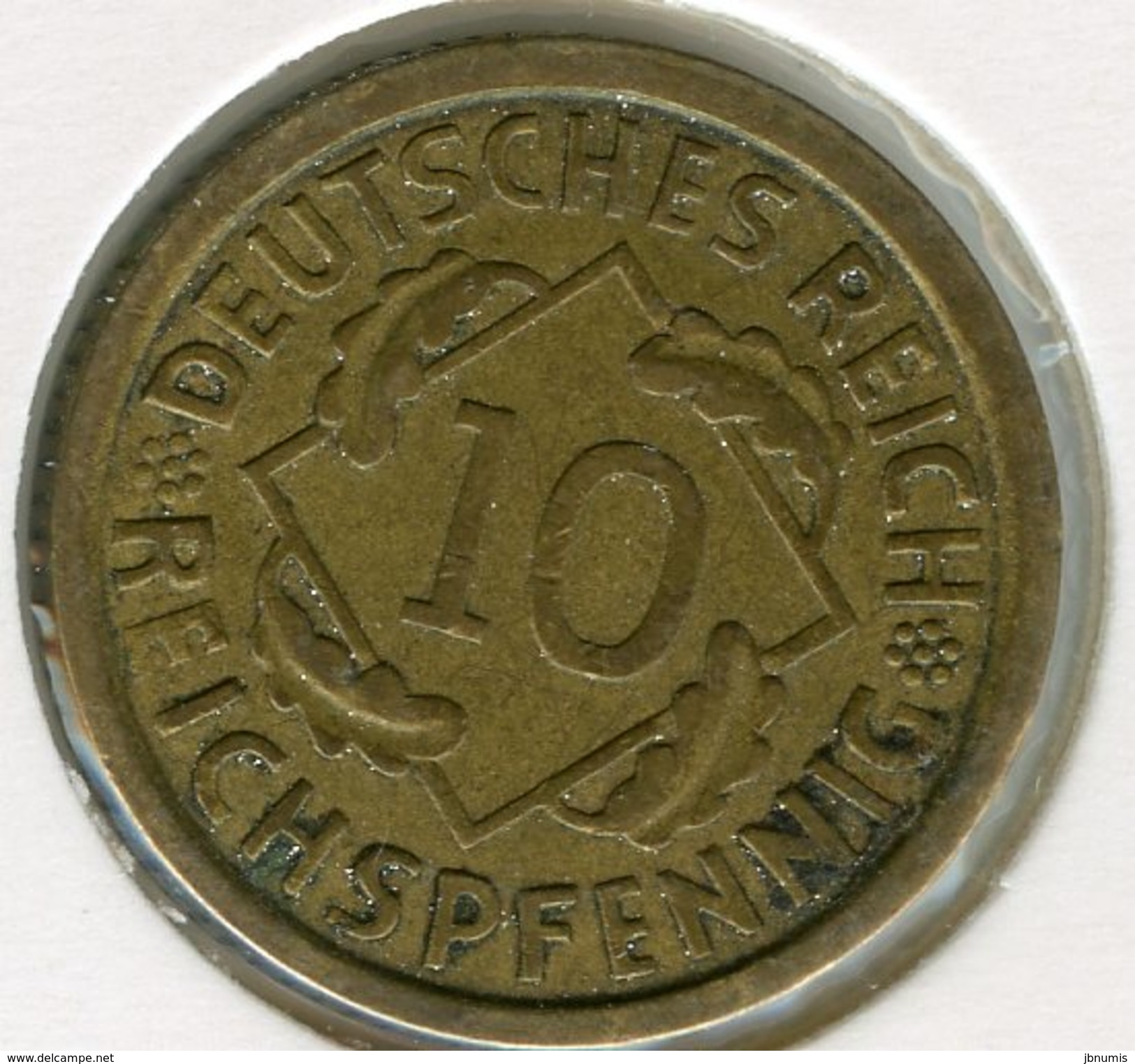 Allemagne Germany 10 Reichspfennig 1935 A J 317 KM 40 - 10 Renten- & 10 Reichspfennig