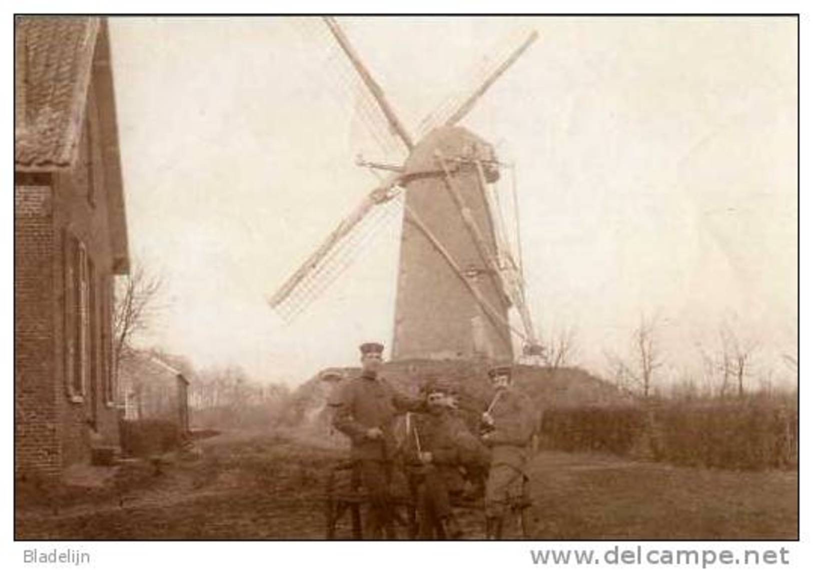 MERKSPLAS - Zondereigen (Antw.) - Molen/moulin - De Gewezen Moermolen In 1914-1918 Met Duitse Soldaten - Merksplas