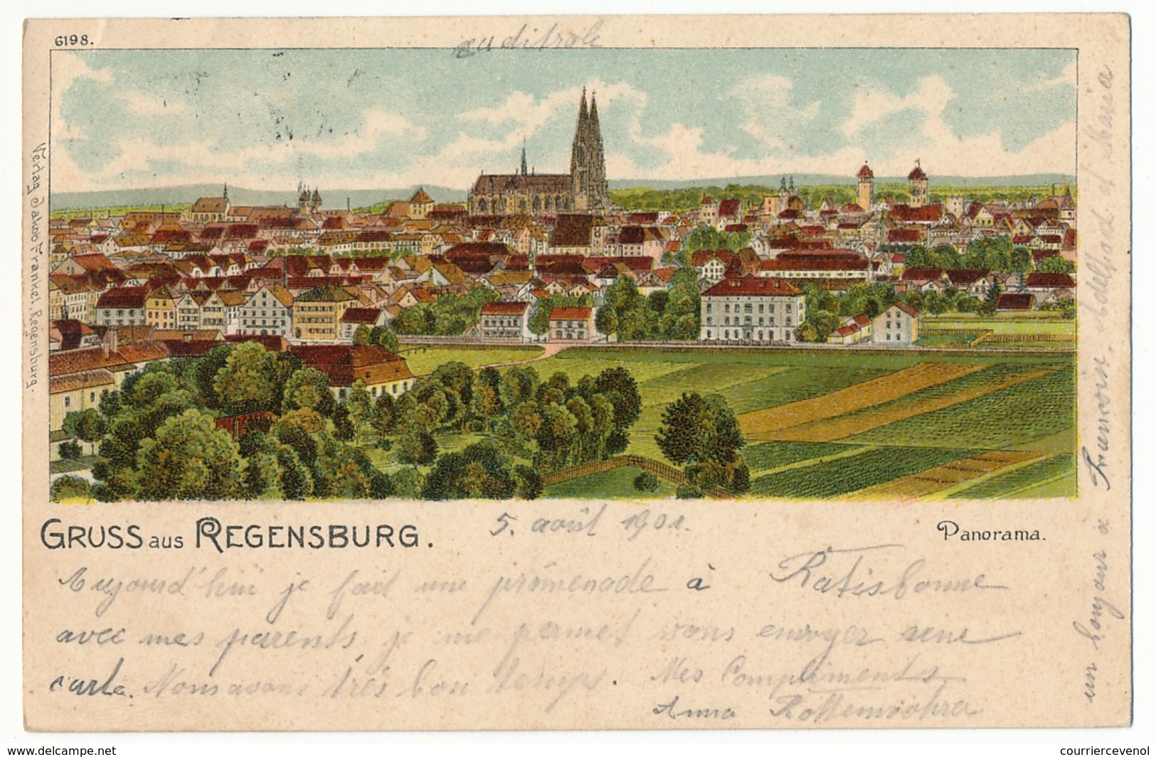 CPA - REGENSBURG (Bavière) - Gruss Aus Regensburg - Panorama - Regensburg
