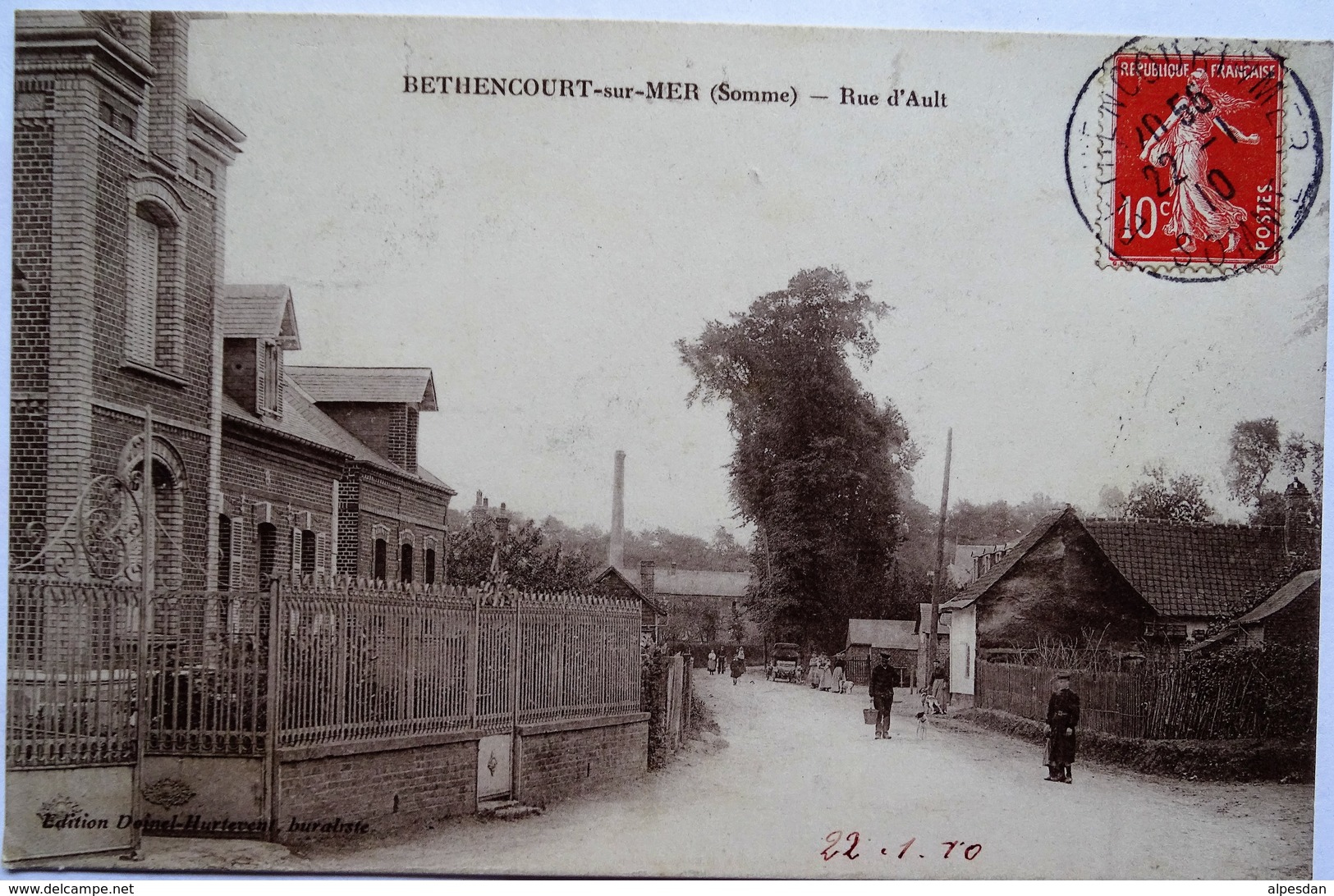 BETHENCOURT-SUR-MER. Rue D'Ault - Autres & Non Classés