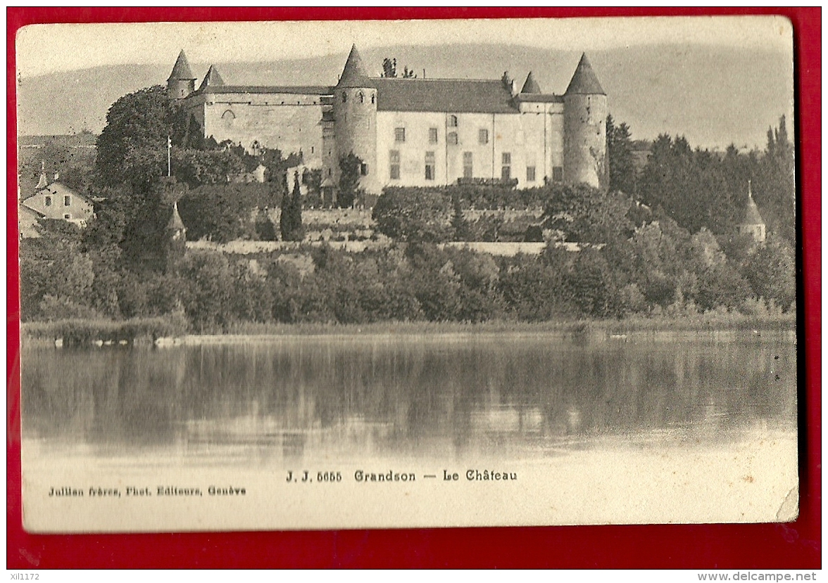 PRK-15  Château De Grandson Et Lac De Neuchâtel.  Cachet 1912 - Grandson