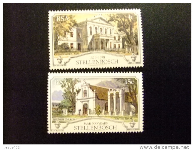 AFRIQUE DU SUD SOUTH AFRICA AFRICA Del SUR  RSA 1979 IGLESIA UNIVERSIDAD Yvert N&ordm; 471 / 72 ** MNH - Nuevos