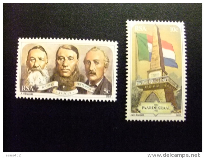 AFRIQUE DU SUD SOUTH AFRICA AFRICA Del SUR  RSA 1980 Yvert N&ordm; 484 / 85 ** MNH - Nuevos