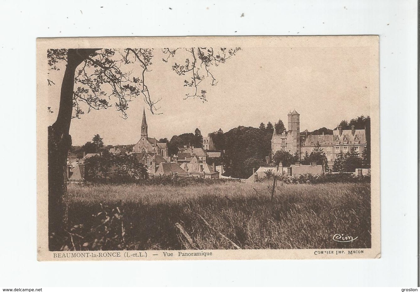 BEAUMONT LA RONCE (I ET L)  VUE PANORAMIQUE - Beaumont-la-Ronce