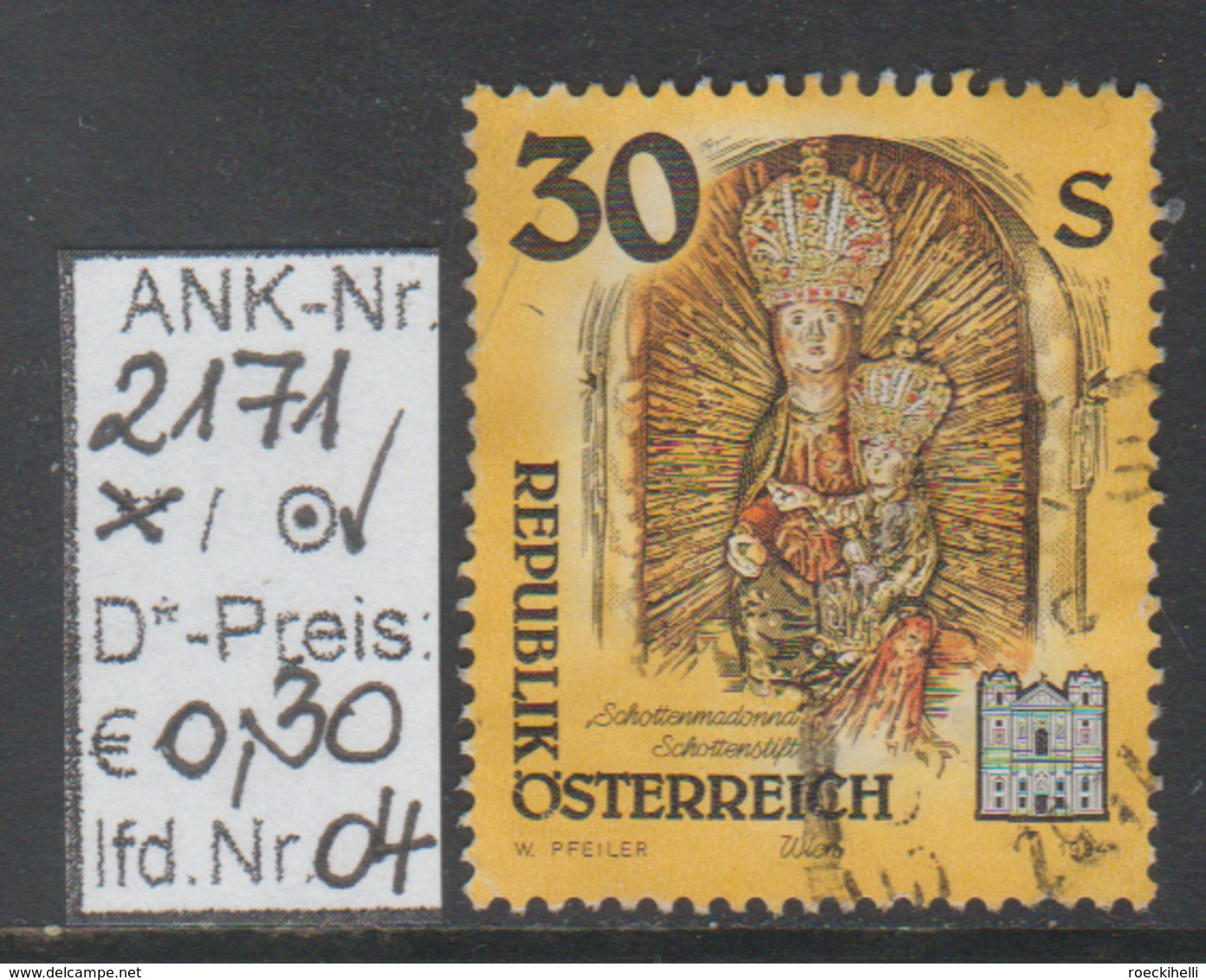 7.10.1994 -  FM/DM "Stifte U. Klöster In Ö."   -   O  Gestempelt  -  Siehe Scan  (2171o 01-07) - Gebraucht