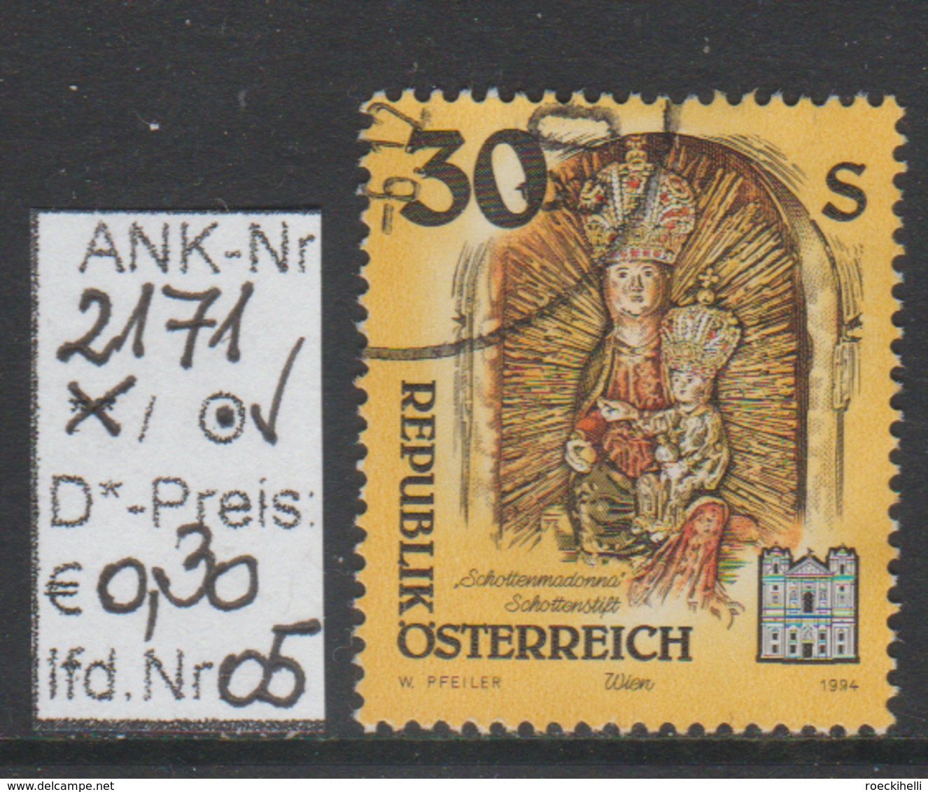 7.10.1994 -  FM/DM "Stifte U. Klöster In Ö."   -   O  Gestempelt  -  Siehe Scan  (2171o 01-07) - Used Stamps