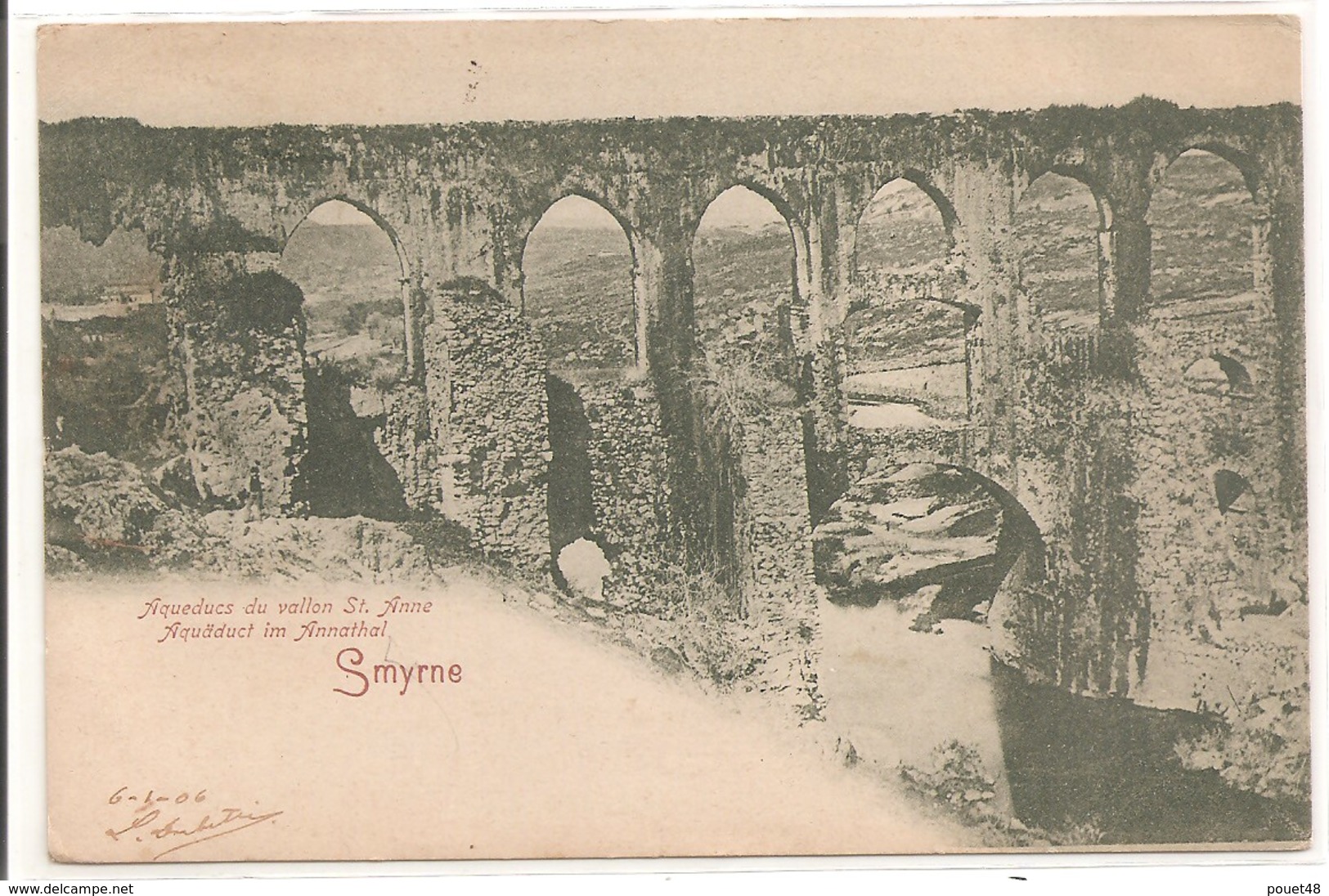 TURQUIE - SMYRNE - Aqueduc Du Vallon St Anne. 1906 - Turquie