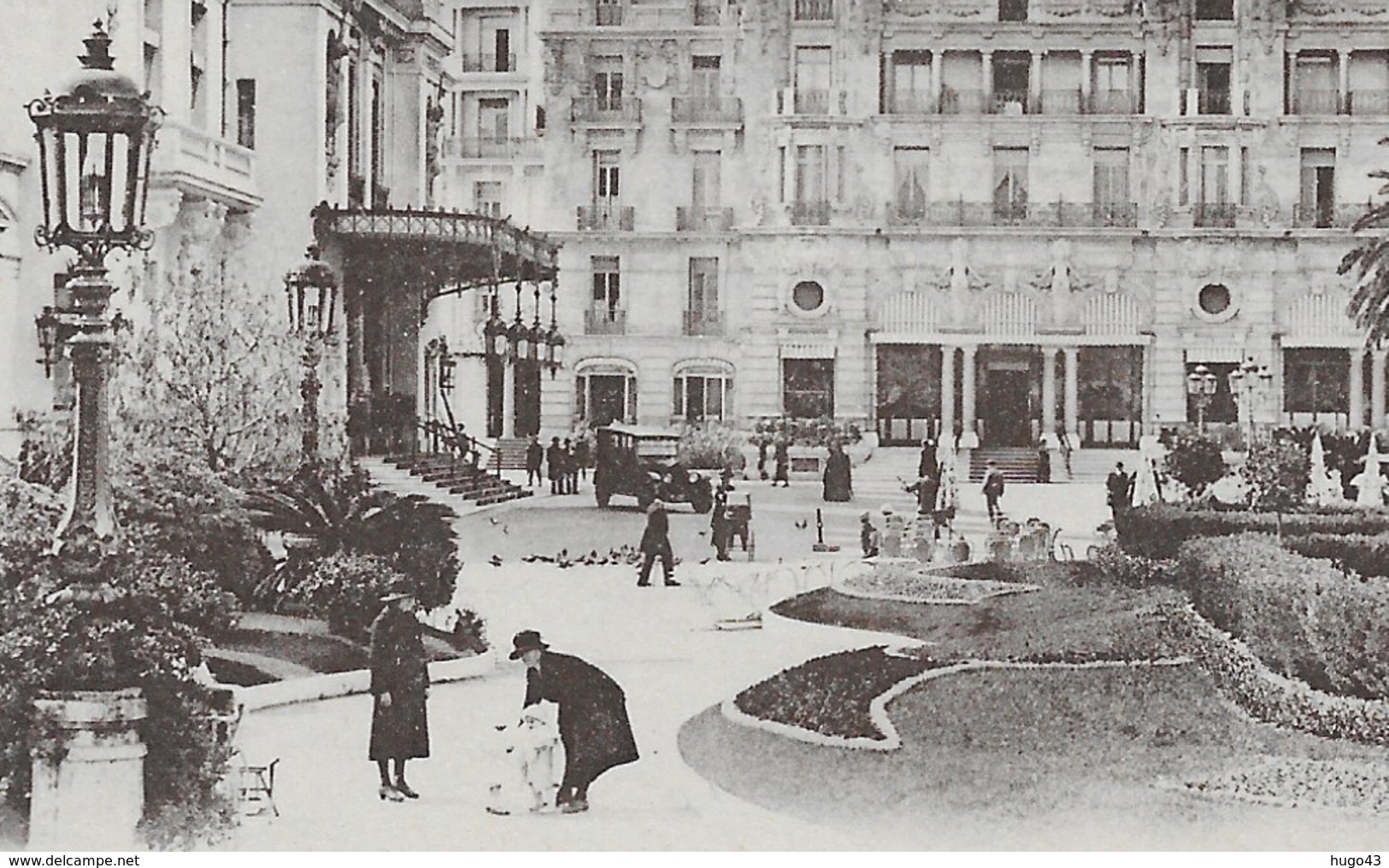 MONTE CARLO - N° 181 - LE CASINO ET L' HOTEL DE PARIS ANIMES - CPA NON VOYAGEE - Alberghi