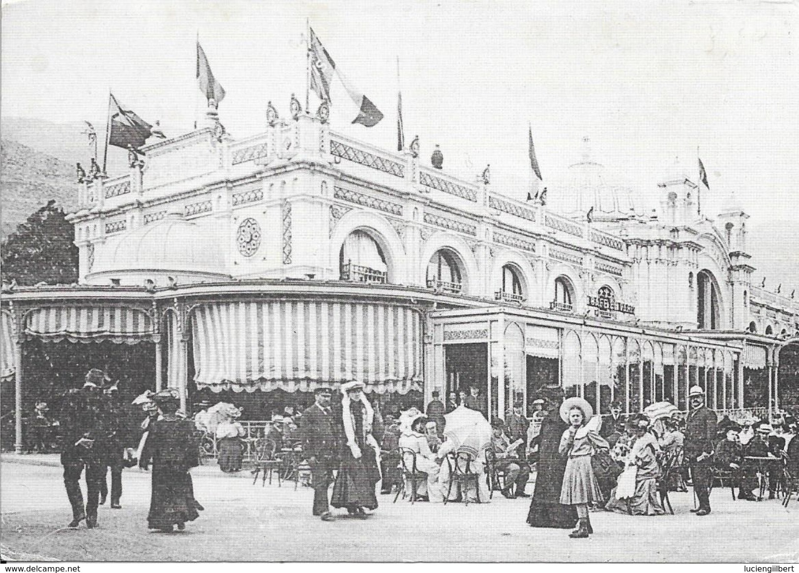 CP  MONACO - REPRODUCTION CAFE DE PARIS  EN 1900  TBE - Bars & Restaurants