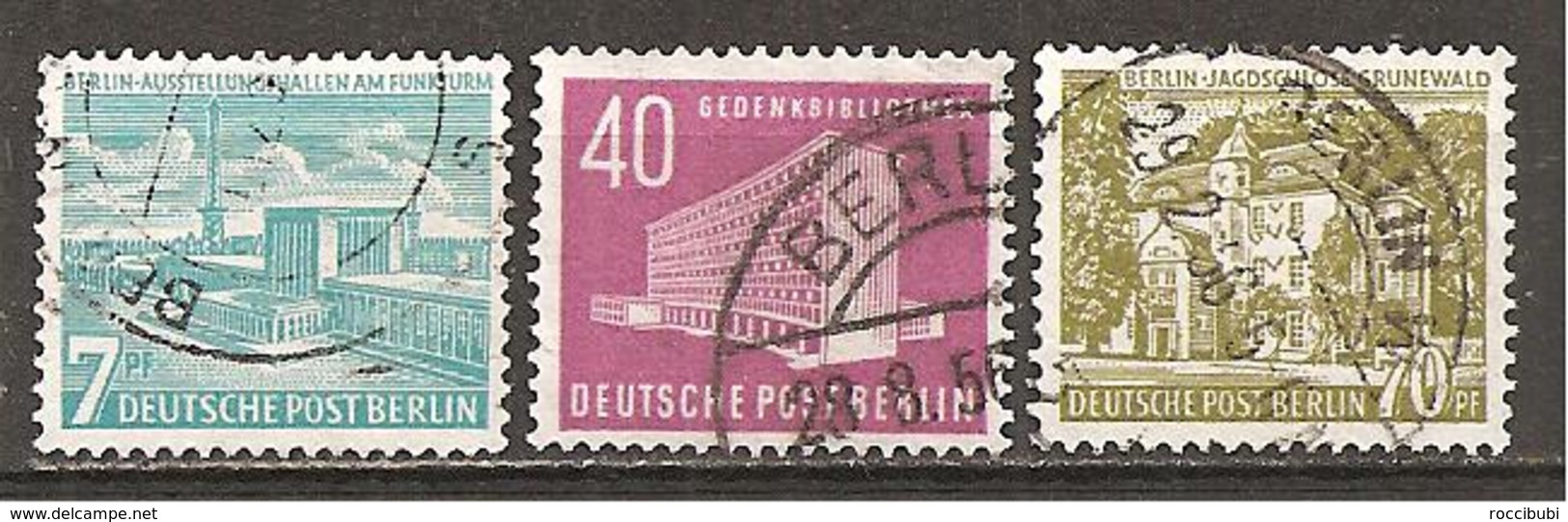 Berlin 1954 // Mi. 121/123 O - Gebraucht
