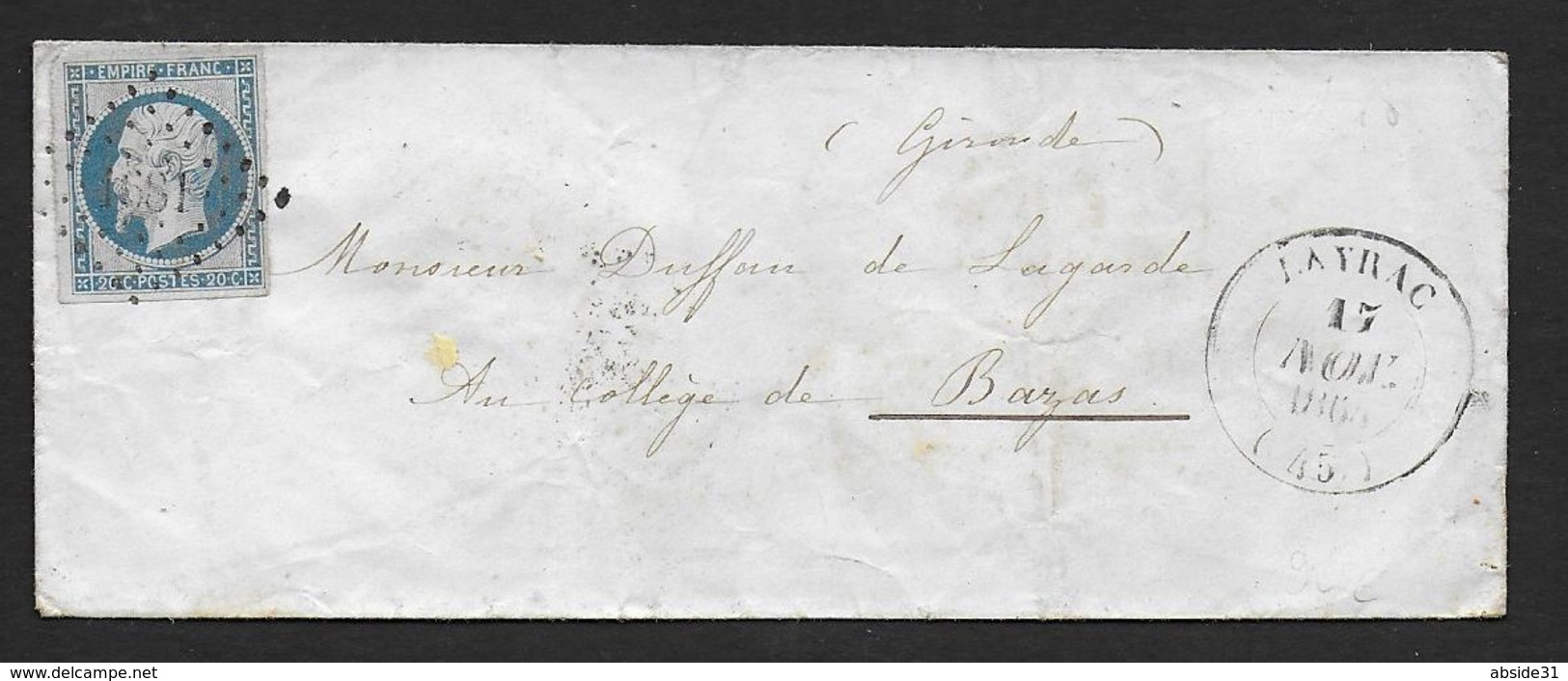 Lot Et Garonne - P.C. 1681  Et Cachet  Type 14  LAYRAC - 1849-1876: Période Classique