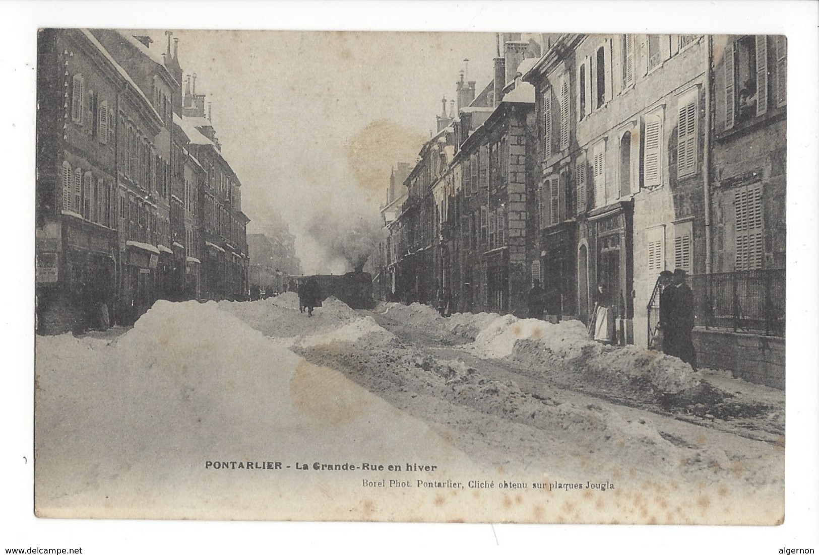 16191 - Pontarlier La Grande-Rue En Hiver - Pontarlier