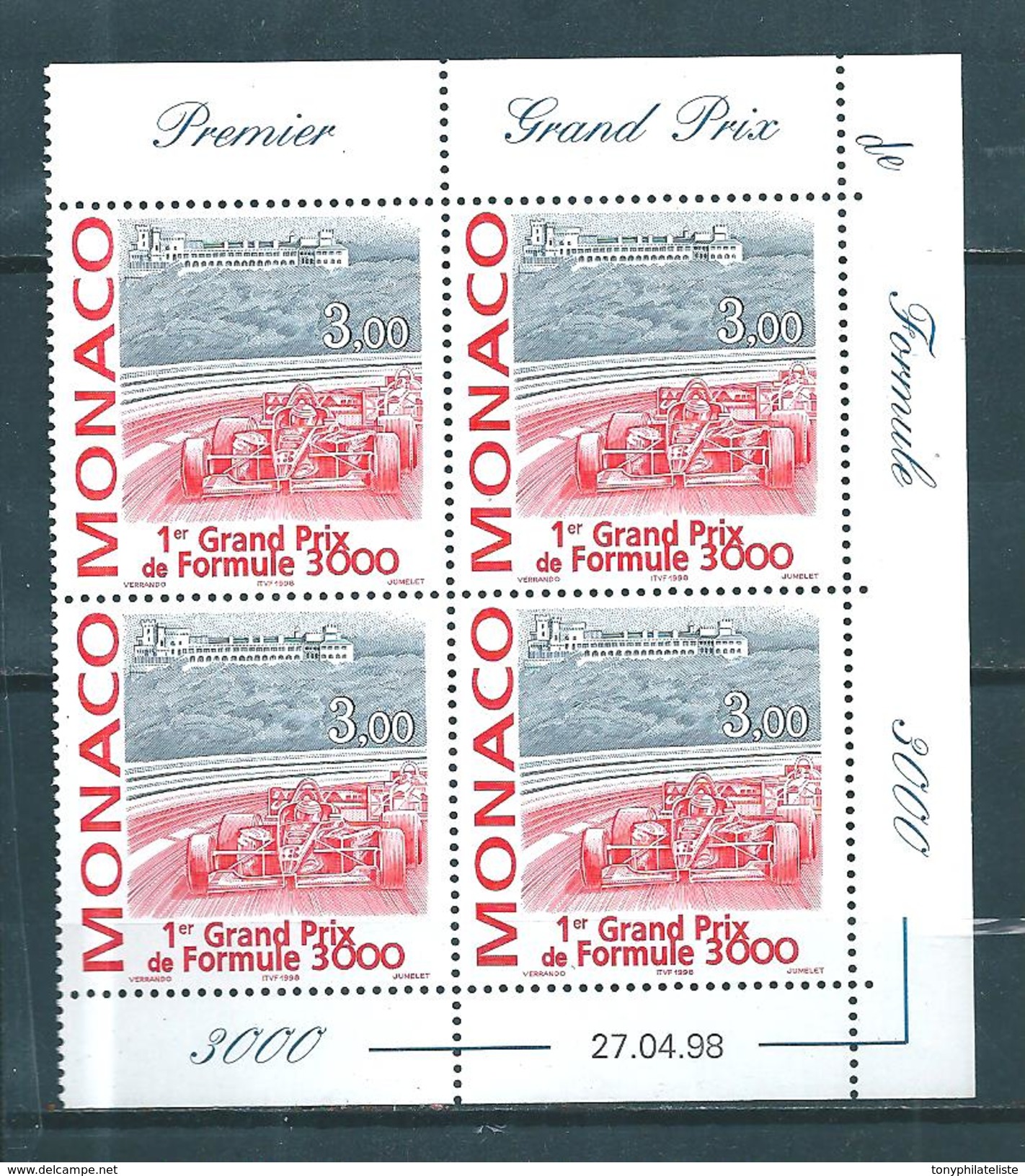 Monaco Timbres De 1998 N°2160  En Coins Daté Neufs ** - Neufs