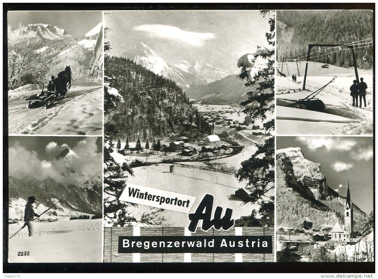 CPM Autriche Wintersportort Au BREGENZERWALD Multi Vues - Bregenzerwaldorte