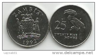 Zambia  25  Ngwee 1992. UNC - Sambia