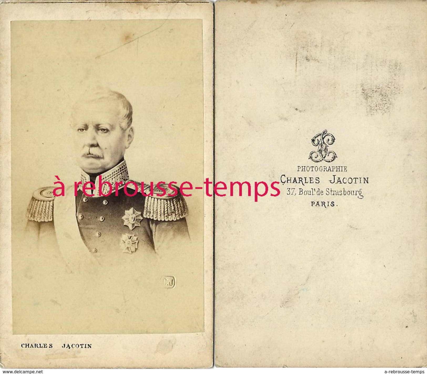 CDV Personnalité Militaire à Identifier - Guerre, Militaire