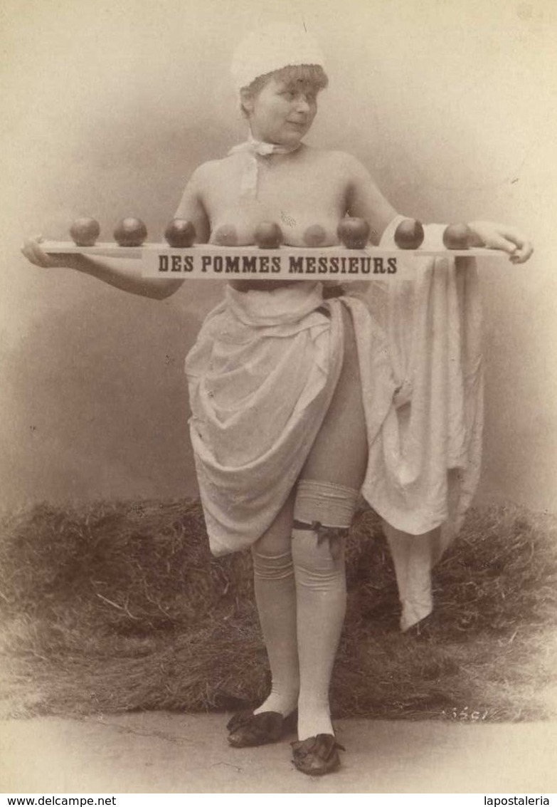 Foto *Studie Etude* Louis Jean-Baptiste Igout (Francia 1837 – 1881?) Meds: 109x162 Mms. - Ancianas (antes De 1900)