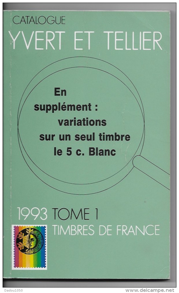 Catalogue Yvert Et Tellier  1993 - Francia