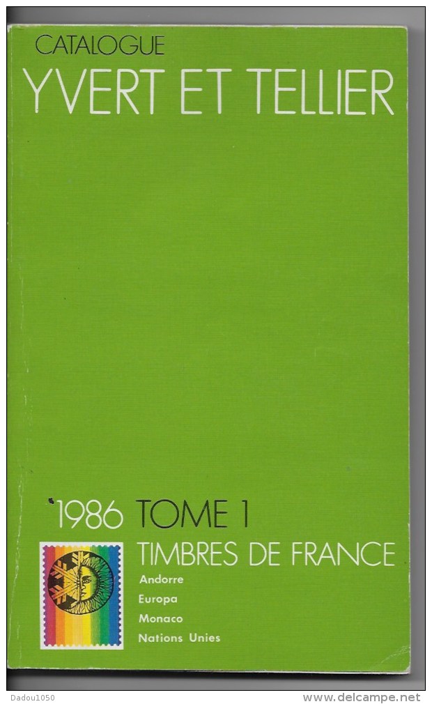 Catalogue Yvert Et Tellier  1986 - Frankrijk