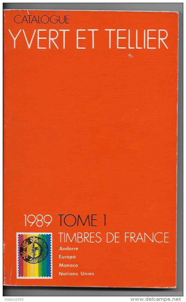 Catalogue Yvert Et Tellier  1989 - Frankrijk