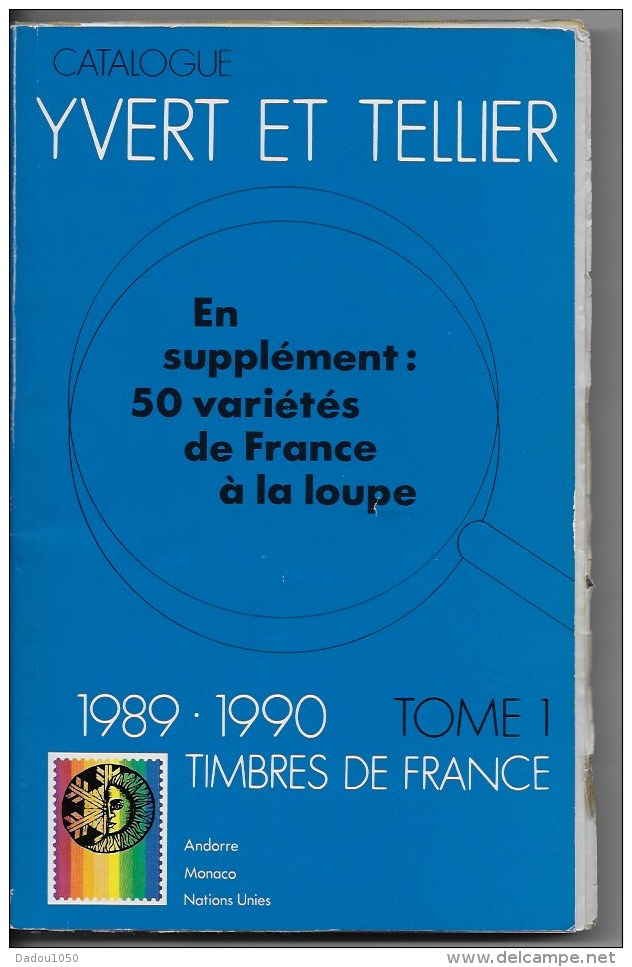 Catalogue Yvert Et Tellier  1989 1990 - Frankrijk