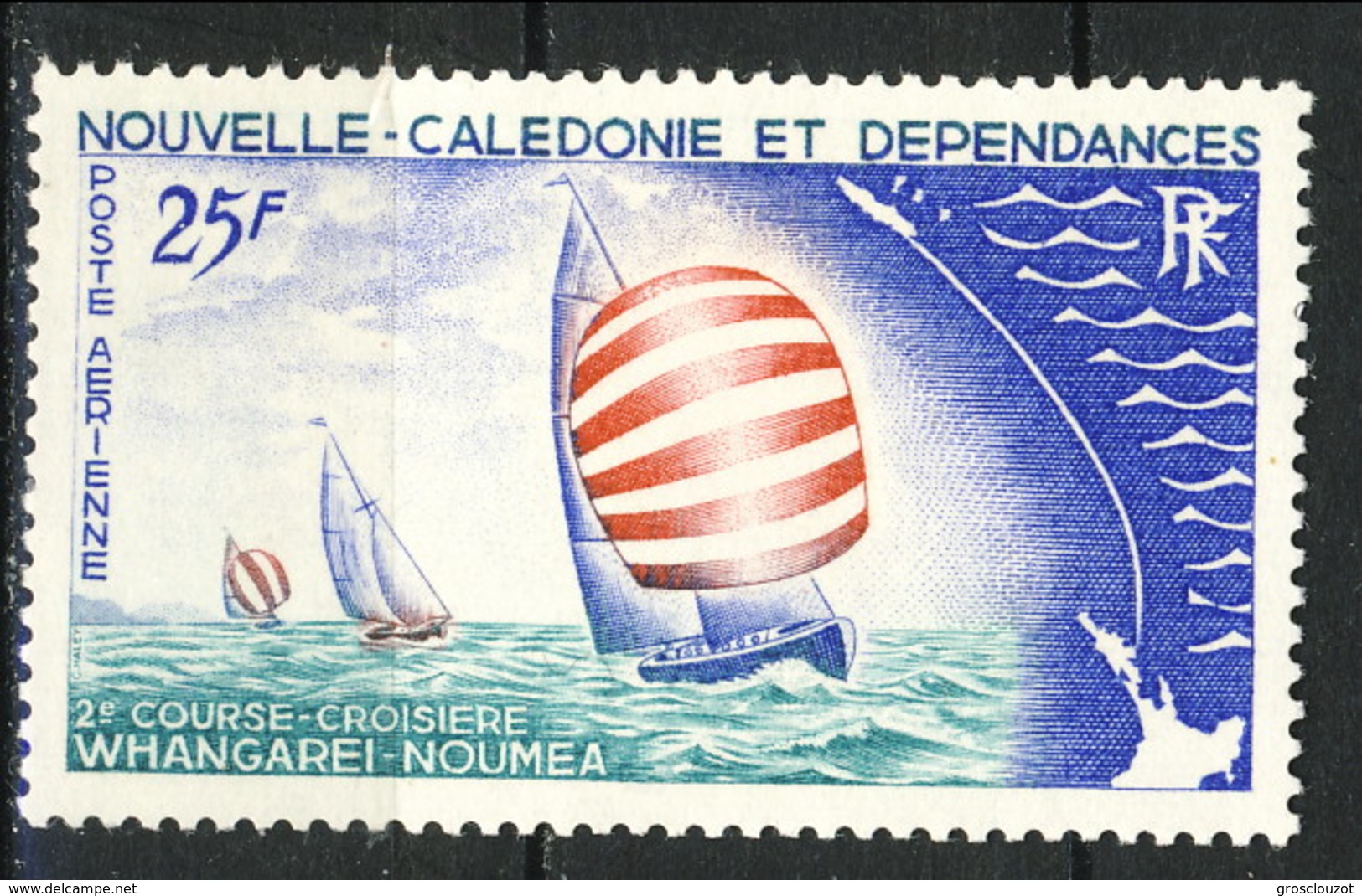 Nouvelle Caledonie Posta Aerea 1967 N. 91 F. 25 MNH Cat. &euro; 8 - Nuovi