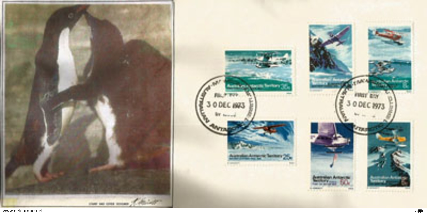 Histoire De L'Aviation Survolant L'Antarctique(Gipsy Moth,Lockheed Vega,Ford Tri-Motor,etc),lettre Postée Base Macquarie - Lettres & Documents