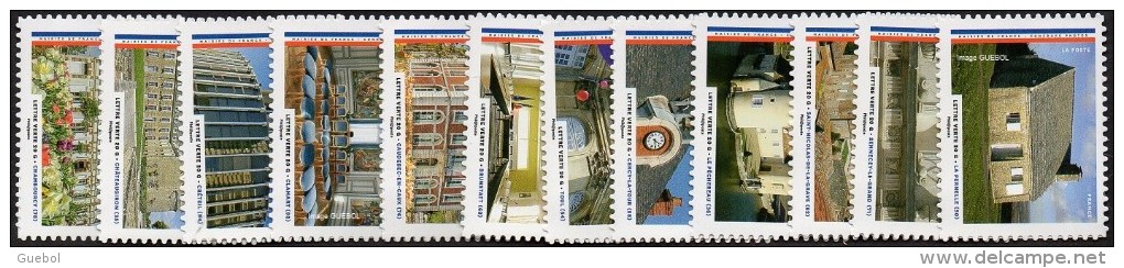 France Autoadhésif ** N° 1202 à 1213 -  Mairies De France - Unused Stamps