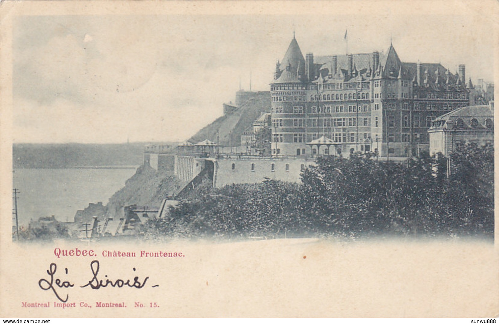 Quebec - Château Frontenac (Montreal Import Co (précurseur, 1903) - Québec - Château Frontenac