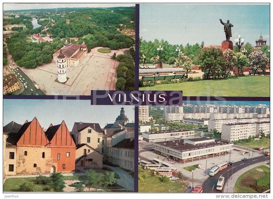 Gediminas Square - Old Town - Lenin Square - Vilnius - 1981 - Lithuania USSR - Unused - Lituanie