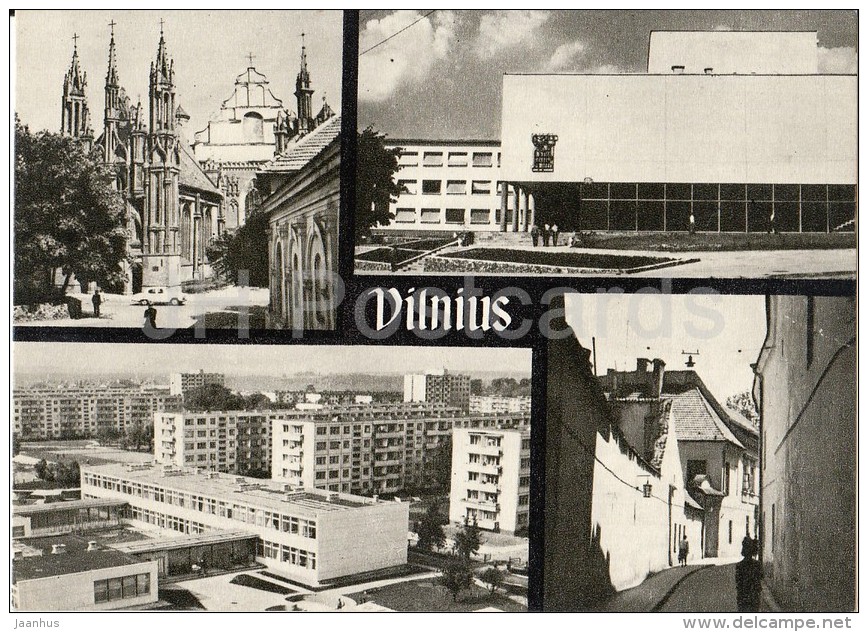 A Gothic Corner -  Palace Of Culture Of Building Workers - Vilnius - Old Postcard - Lithuania USSR - Unused - Lituanie