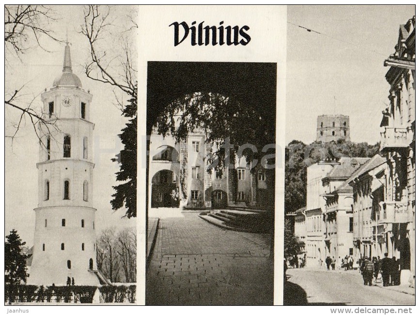 City Views - Vilnius - Old Postcard - Lithuania USSR - Unused - Lituania